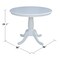 International Concepts Round 36 in Round Top Pedestal Table, 28.9 inH, White, 36 W, 36 L, 29.1 in H, Wood, White K08-36RT - alternate 3
